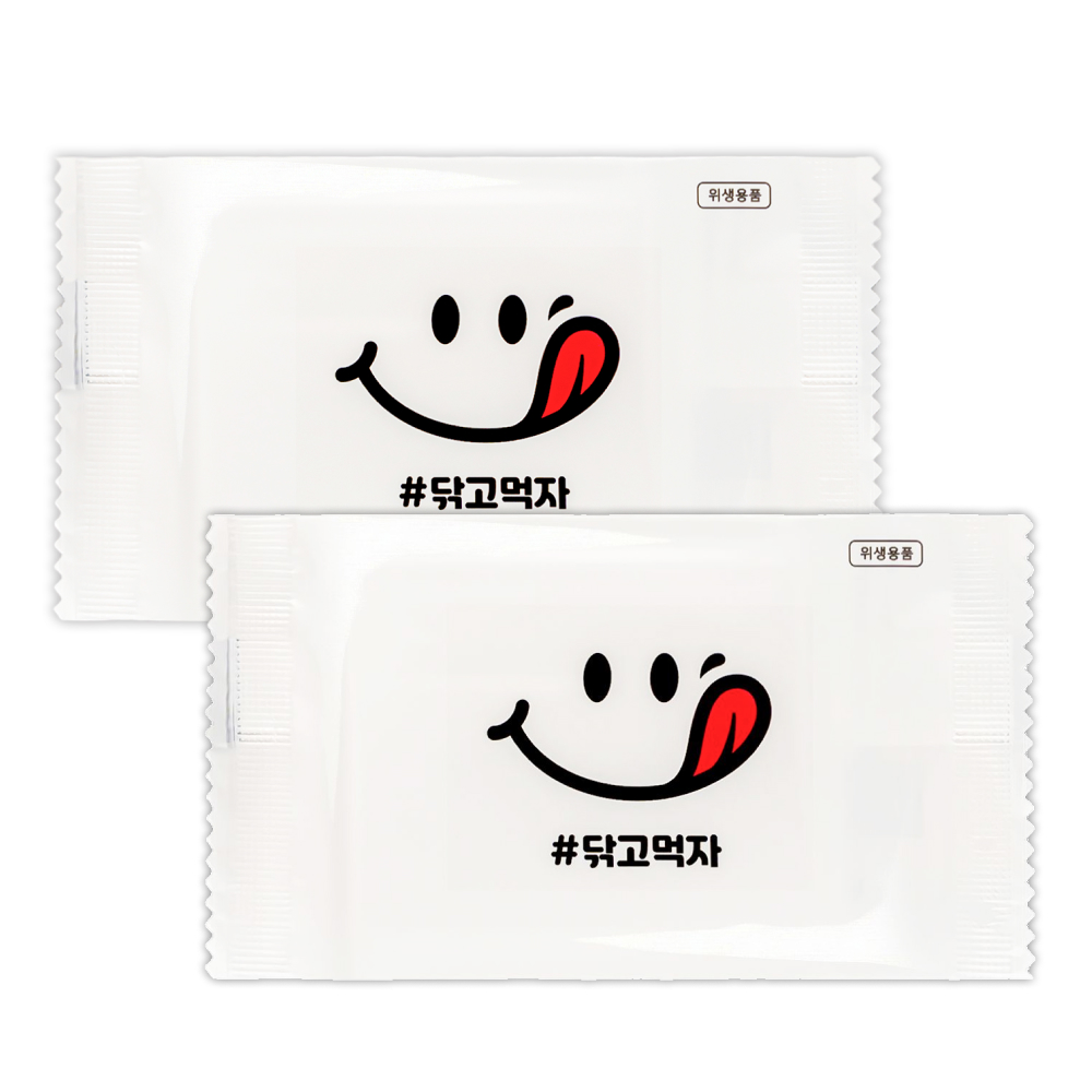 업소용물티슈 닦고먹자 1000매 일회용물티슈 카페 미니 배달 무지